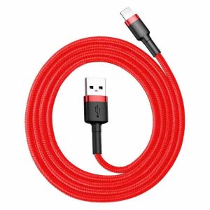 Cavo USB Lightning Baseus Cafule 2,4A 0,5m (rosso)
