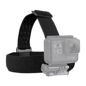 Fascia per la testa Puluz con supporto per videocamera sportiva (compatibile con Osmo Action 5 Pro e Ace Pro 2)