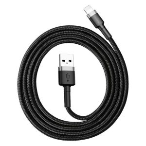 Cavo USB Lightning Baseus Cafule 2,4A 1m (Grigio+Nero)