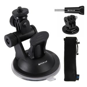 Supporto per parabrezza auto Puluz per action cam (incluse Osmo Action 5 Pro, Insta360 X5)