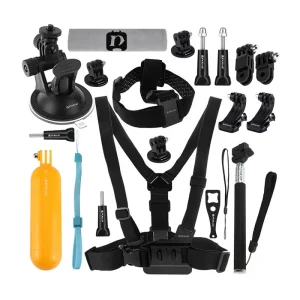 Set di 20 accessori Puluz per action cam (inclusi Osmo Action 5 Pro, Insta360 Ace Pro 2) PKT18