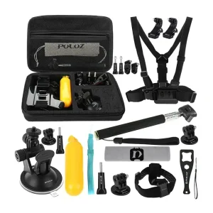 Set di 20 accessori Puluz per action camera (inclusa Osmo Action 5 Pro) PKT11
