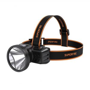 Torcia frontale Superfire HL51, 160 lm, micro-USB, 4 modalità, 300 m