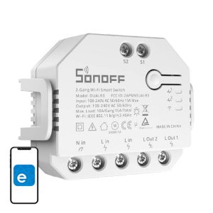 Interruttore intelligente WiFi Sonoff Dual R3