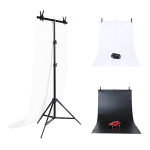 Supporto per fondale da studio fotografico Puluz 70x200cm + 2 fondali DCA0976