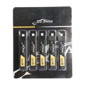 Batteria Tattu LiPo 300mAh 3.8V 75C 1S1P HV BT2.0.5 (5 pezzi)