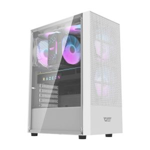 Case per computer Darkflash A290 (bianco) + 3 ventole RGB