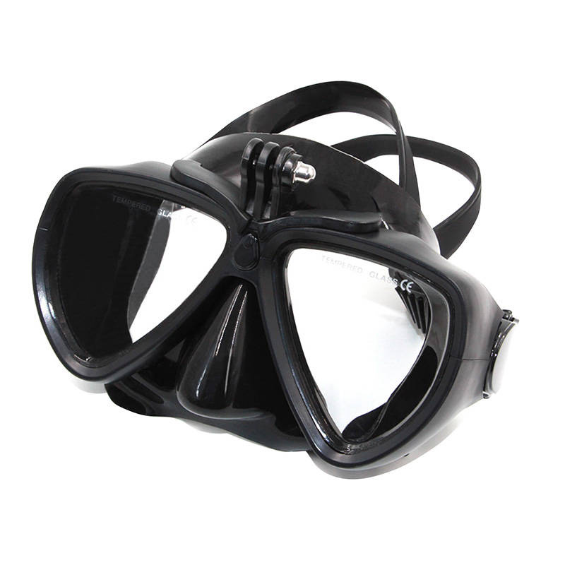Maschera subacquea Telesin con supporto rimovibile per videocamera sportiva