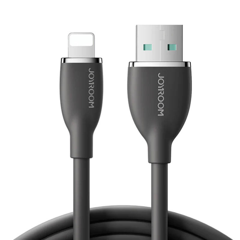 Cavo colorato da USB a Lightning SA29-AL3 3A / 3A / 1,2 m (nero)