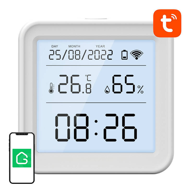 Sensore intelligente di temperatura e umidità WiFi Gosund S6 LCD Tuya