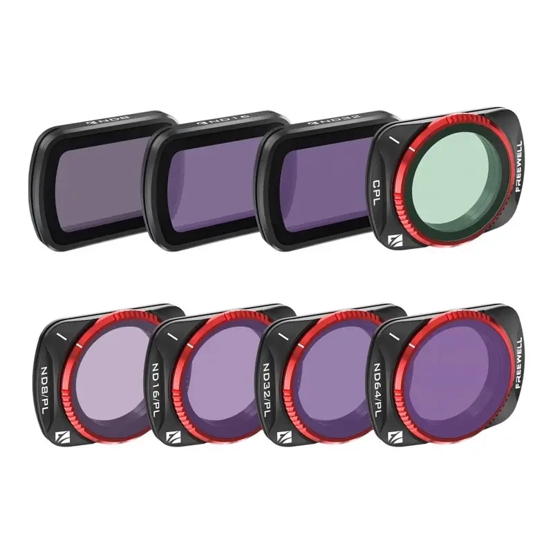 Set di 8 filtri Freewell per DJI Osmo Pocket 3