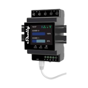 Shelly Pro Dual Cover PM Controller doppio per guida DIN, WiFi (misurazione della potenza)