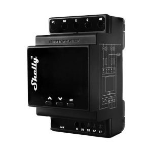 Shelly Pro 4PM Relè a 4 canali per montaggio su guida DIN, WiFi (misurazione di potenza)