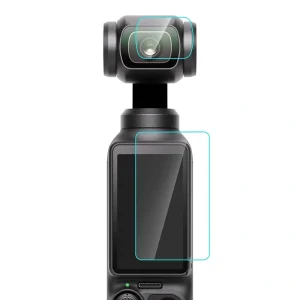 Pellicola protettiva in vetro temperato per obiettivo e schermo DJI OSMO Pocket 3