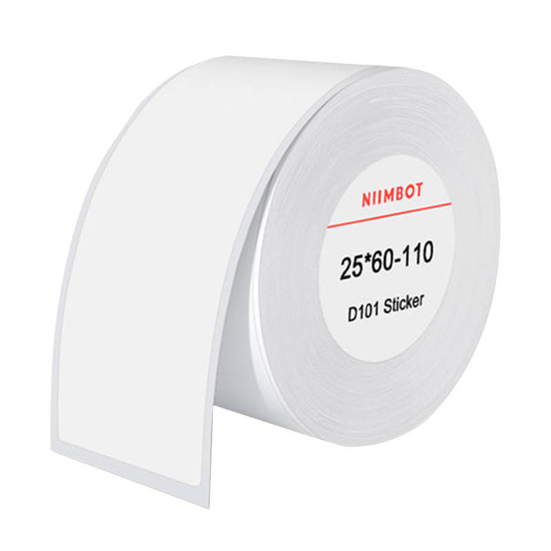 Etichette termiche Niimbot adesive 25x60 mm, 110 pezzi (bianche)