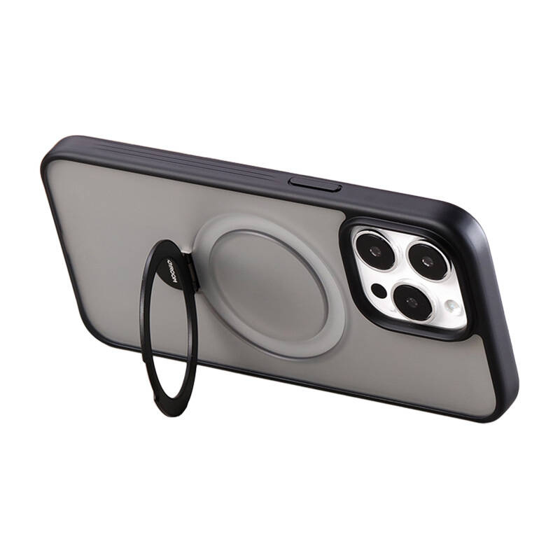 Joyroom JR-BP004 Custodia protettiva magnetica con supporto per iPhone 15 (Nero)