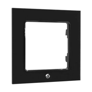 Cornice singola per interruttore Shelly (nera)