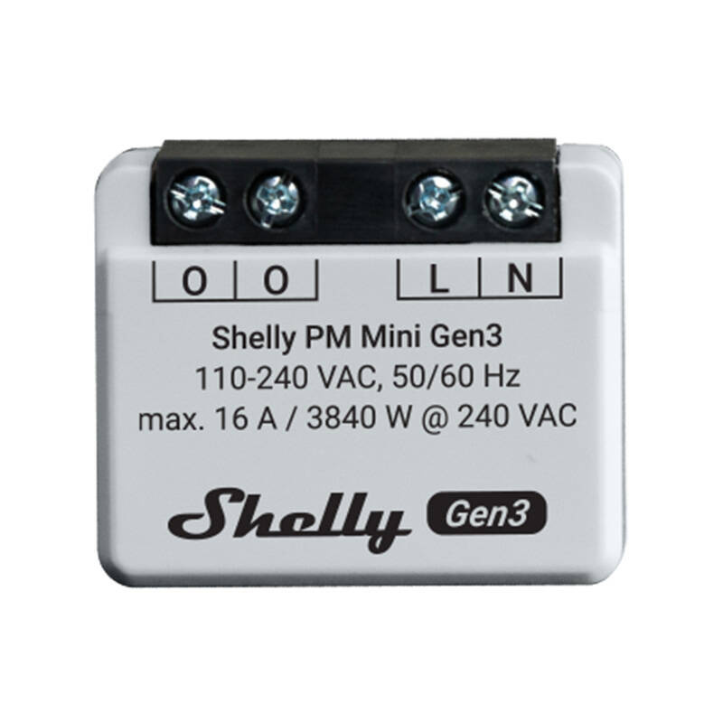 Controller Shelly PM Mini Gen3, WiFi/Bluetooth