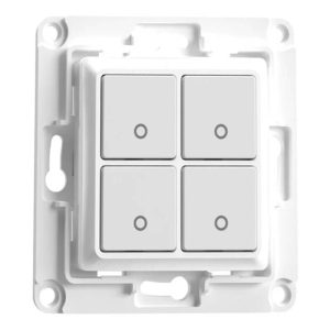 Interruttore a parete Shelly a 4 pulsanti (bianco)