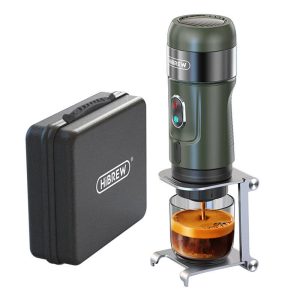Caffettiera portatile 3 in 1 con custodia HiBREW H4B_GN