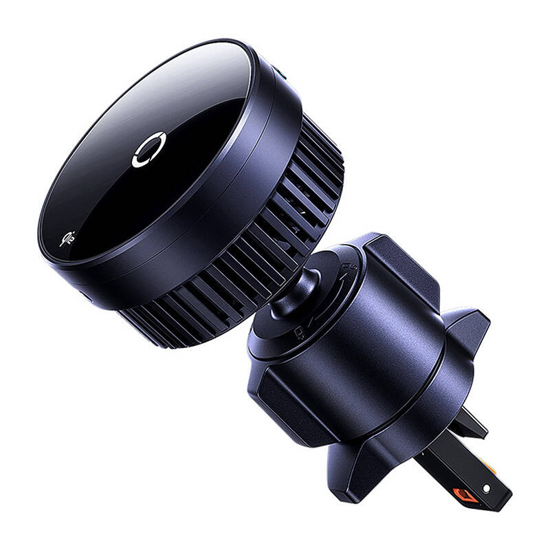Supporto per auto Baseus MagPro con caricabatterie induttivo Qi2.0 da 15 W (nero)