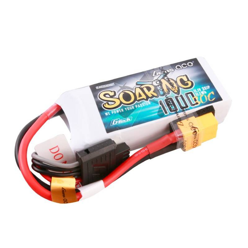 Batteria Lipo Gens ace G-Tech Soaring 1000mAh 11.1V 30C 3S1P