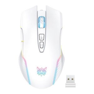 Mouse da gioco wireless Onikuma CW905 bianco