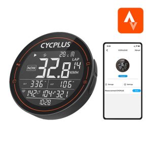 Ciclocomputer Cycplus M2 - compatibile con Strava, Trainingpeaks ecc.
