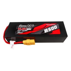 Batteria Gens ace G-Tech 8500mAh 14.8V 60C 4S1P Lipo con custodia in materiale PC e connettore XT90.