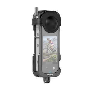 Gabbia protettiva in metallo con copriobiettivo PULUZ per Insta360 X4