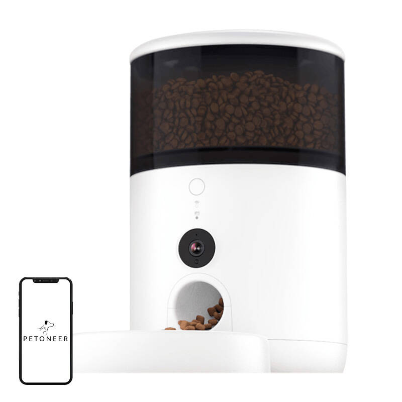 Distributore di alimenti intelligente Petoneer NutriVue (con ciotola in acciaio inox)