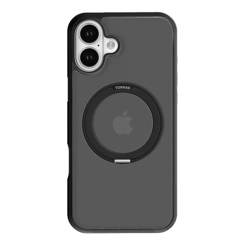 Custodia Torras Ostand Pro per iPhone 16 Plus (nera)