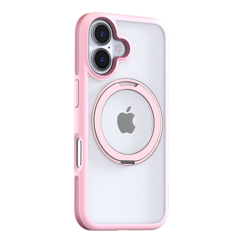 Custodia Torras Ostand R Fusion per iPhone 16 (rosa)