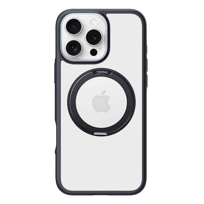 Custodia Torras Ostand R Fusion per iPhone 16 Pro (nera)
