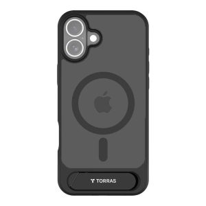 Custodia Torras Pstand Series per iPhone 16 (nera)