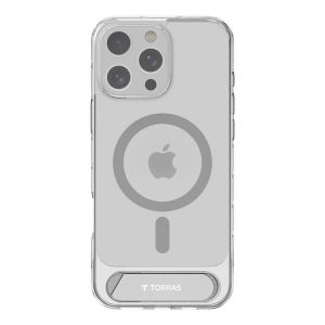 Custodia Torras Pstand Series per iPhone 16 Pro Max (trasparente)