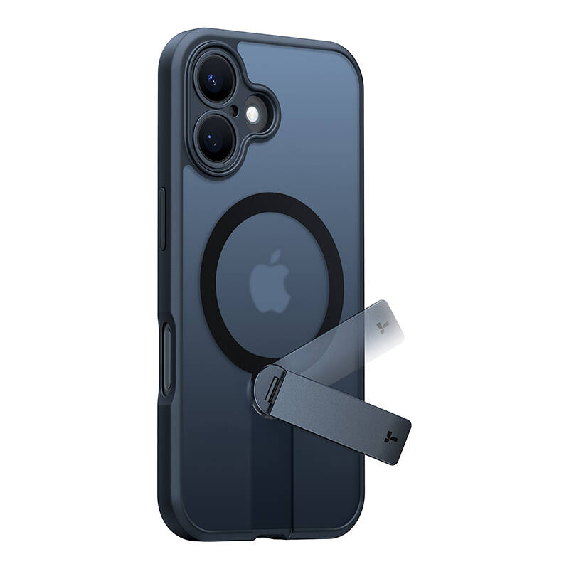 Custodia Torras Pstand Spin per iPhone 16 (nera)