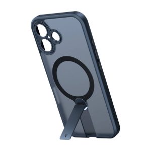 Custodia Torras Pstand Spin per iPhone 16 Plus (nera)