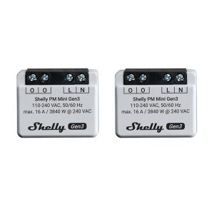 Set di 2 controller Shelly PM Mini Gen3, WiFi/Bluetooth