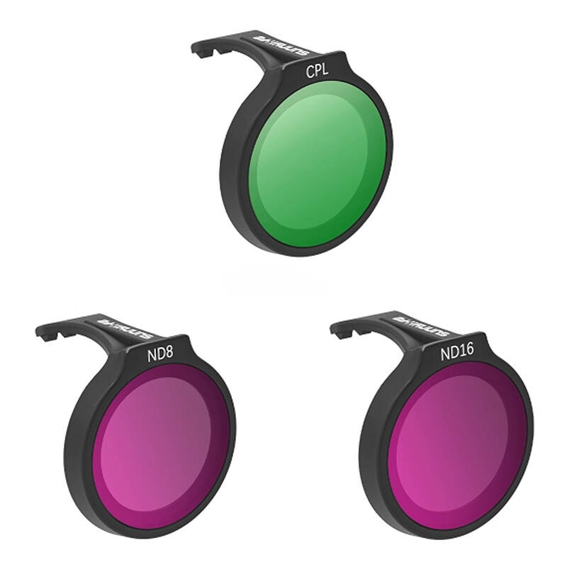 Set di tre filtri SUNNYLIFE per DJI Neo: CPL + ND8 + ND16