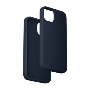 Custodia in silicone Vention KUFL0-20 per iPhone 15 Plus (blu)