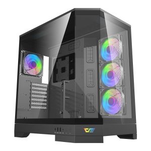 Case per computer Darkflash DQX90 (nero)