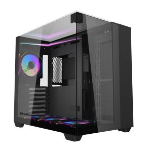 Case per computer Darkflash TH285 (nero) + 4 ventole