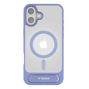 Custodia Torras Pstand Series per iPhone 16 (Blu)
