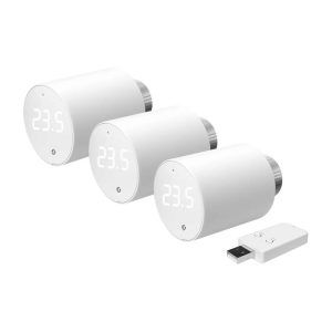 Valvola termostatica Shelly BLU TRV, WiFi/Bluetooth (3 pezzi con unità di controllo)