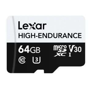 Scheda di memoria Lexar High-Endurance microSDHC/microSDXC da 64 GB