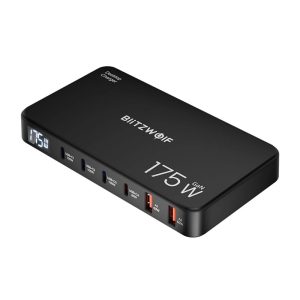 Stazione di ricarica Blitzwolf BW-S30 6 in 1: 4 porte USB-C + 2 porte USB, 175 W.