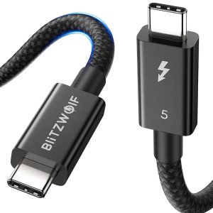 Cavo BlitzWolf BW-HDC8 da 240 W da USB-C a USB-C, 0,5 m (nero)