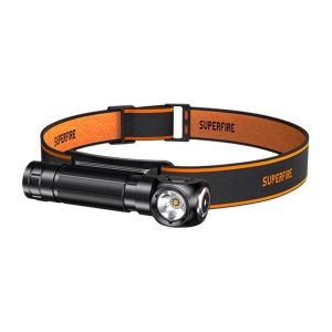 Torcia frontale Superfire TH04-S da 1000 lm con alimentazione USB-C.