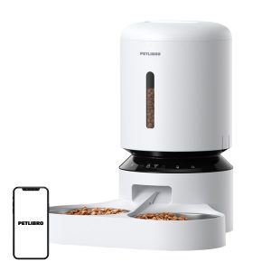 Distributore automatico di cibo Petlibro Granary con doppia ciotola, Wi-Fi, 5L (bianco)